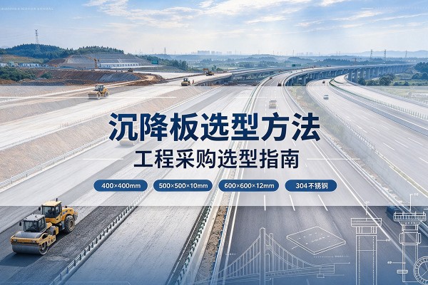 昂昂溪沉降板选择方法