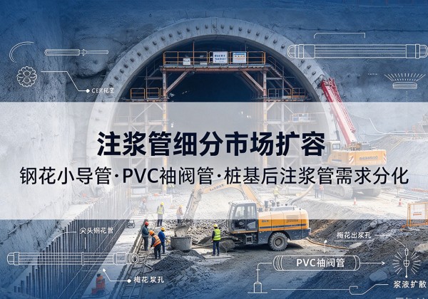 昂昂溪注浆管细分市场扩容，隧道钢花小导管、PVC 袖阀管、桩基后注浆管需求分化